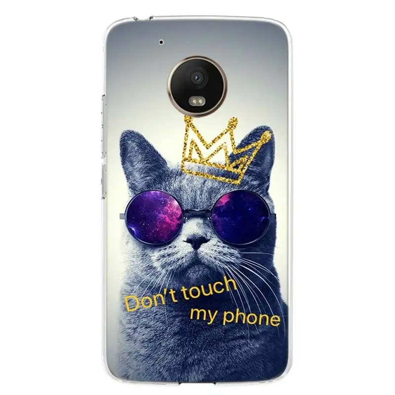 

Lovely Cat Phone Case Cover For Motorola Moto G8 G7 G6 G5S G5 G4 E6 E5 E4 X4 Play Plus Power + One Action Coque