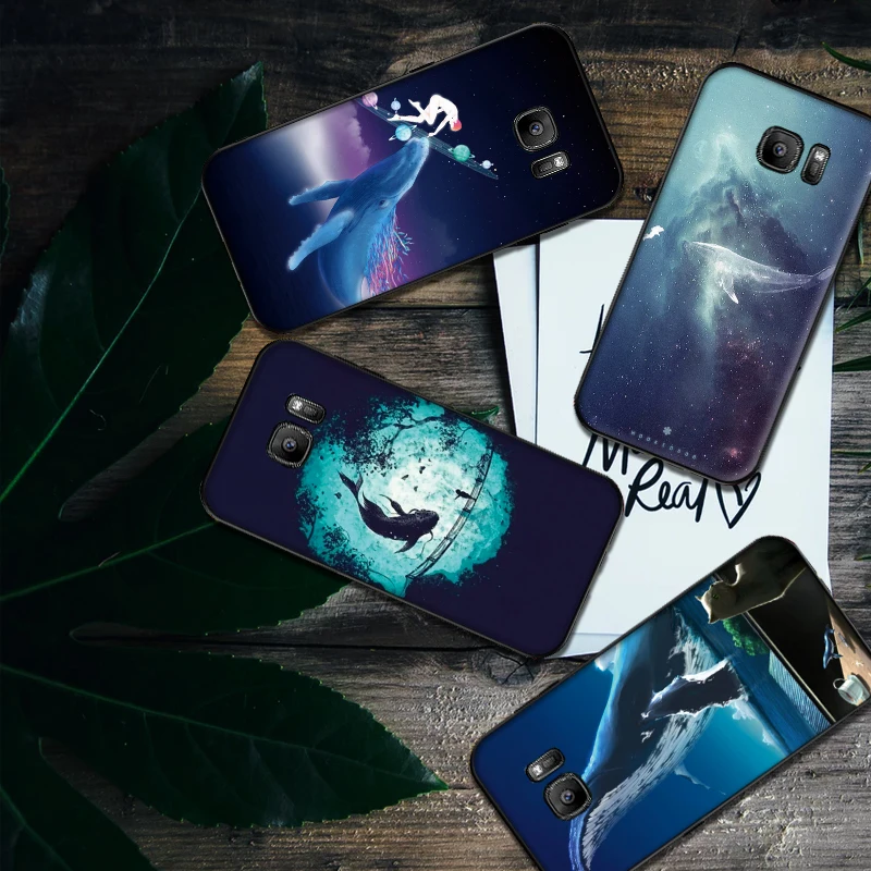 Океан КИТ Акула Мягкий силиконовый чехол для телефона Samsung Galaxy S8 S9 S10 Plus NOTE 8 9 M10 M20