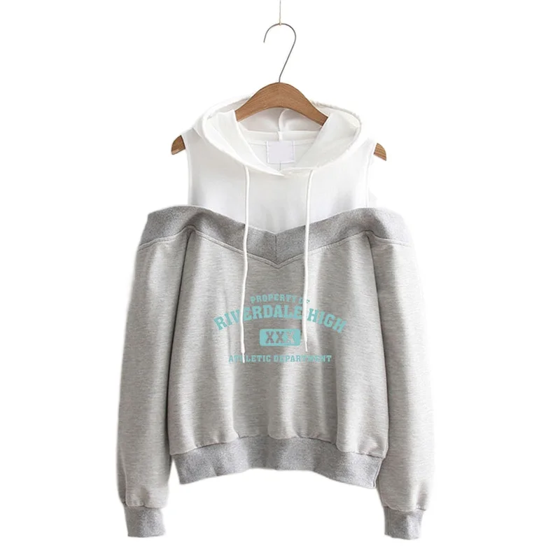 Свитшоты с открытыми плечами пикантные топы пуловеры длинным рукавом джемпер