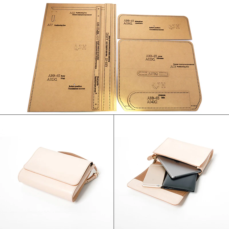 макет кошелька из кожи