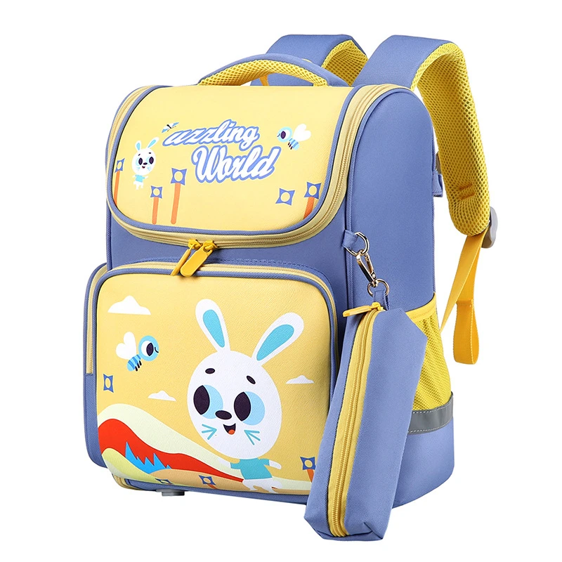 School supplies Schoolbags for Kids Boys Teenagers Girls Large Capacity Cartoon Printing Waterproof Lightweight Primary Backpack