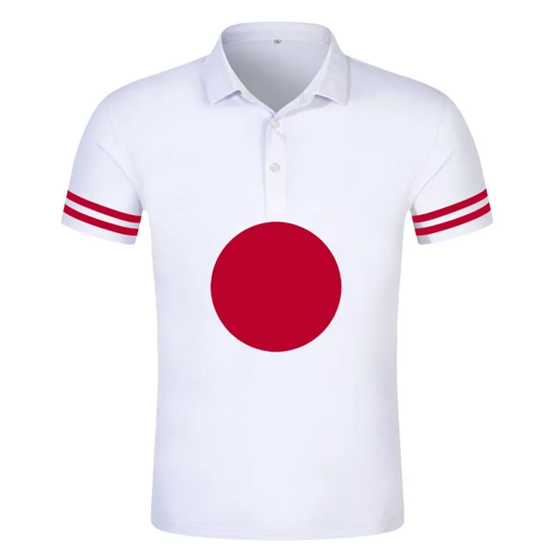 Японская рубашка поло jpn с надписью на заказ изображением Государственного флага