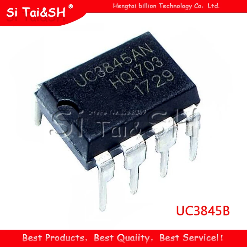 10 шт. UC3845B DIP-8 UC3845A DIP8 UC3845AN UC3845BN UC3845 DIP новый и оригинальный IC | Электронные