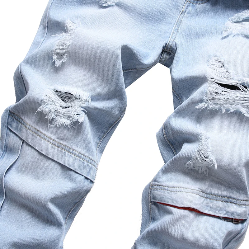 Джинсовые брюки трендовые повседневные Универсальные мужские джинсы на весну и