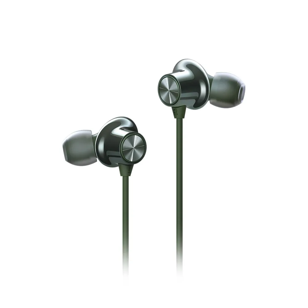 Green Оливковый зеленый Oneplus Bullets беспроводной 2 Наушники AptX Гибридный Магнитный контроль варп-заряд для Oneplus 7 T/7 T Pro/6 T/6/5 T - Цвет: Green