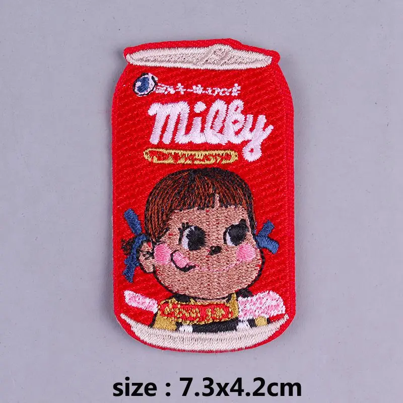 Японский стиль мультфильм напитки конфеты стикер леденец вышивка ткань паста