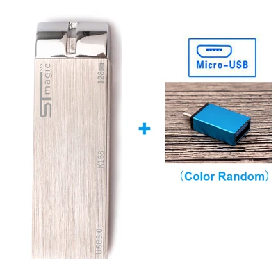 Micro USB Adapter STmagic SSD USB3.0 64/128 Портативный твердотельный накопитель флэш-накопитель PC внешняя 430 МБ/с. металлический диск USB флэш-накопитель для ноутбука ТВ проектор - Цвет: Micro USB Adapter