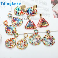 bohemian earrings for women drop earrings colorful earrings for women beach vacation summer holiday earrings jewelry