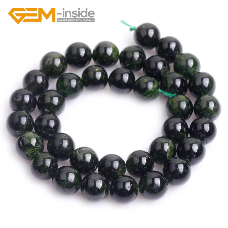 Натуральные Круглые Гладкие Зеленые Бусины класса AAA с диоптриями для