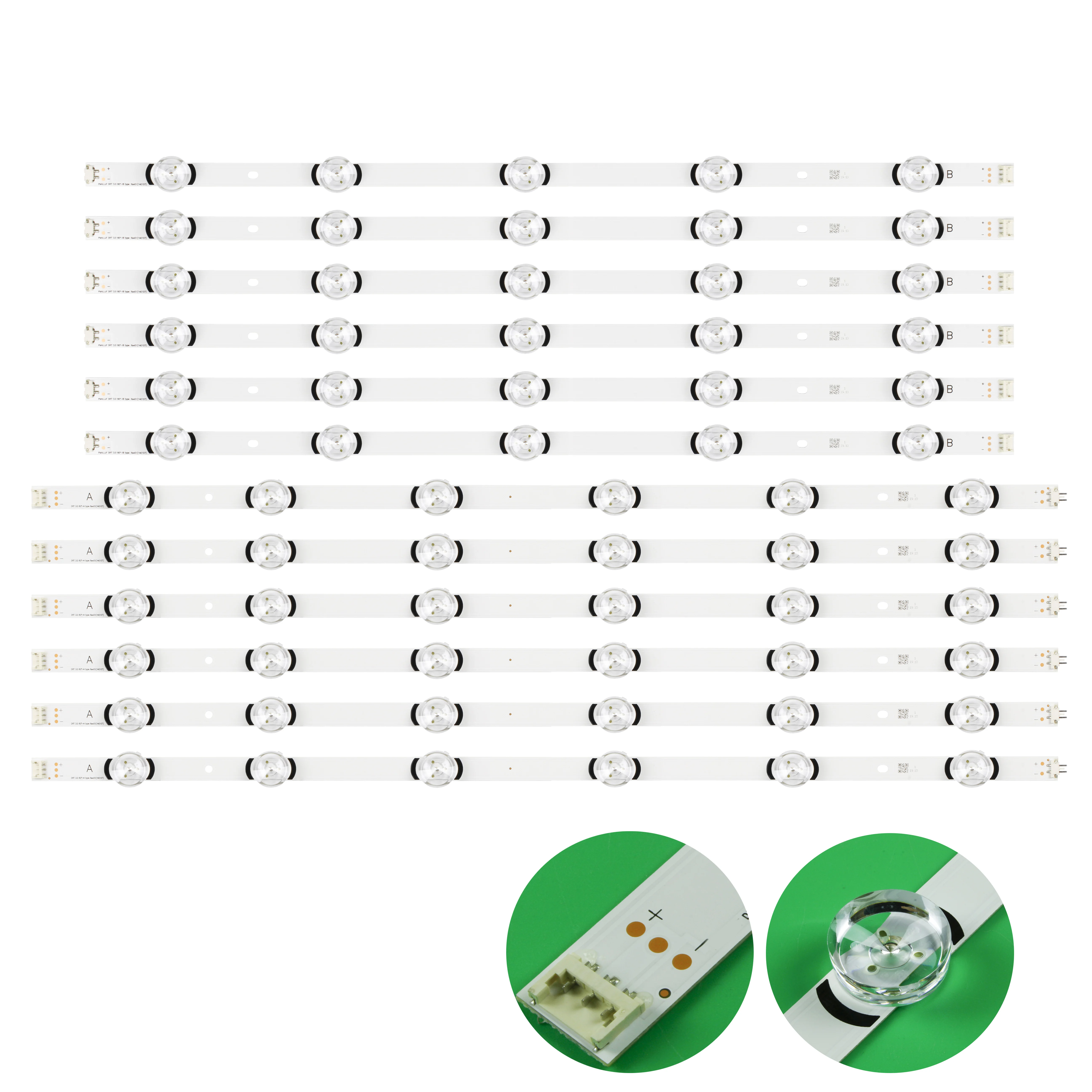 

12 PCS/set LED backlight strip for LG innotek DRT 3.0 60 60LB5900-UV 60LF6100-UA 60LF6090-UB 60LY340C-UA AUSMLJR 60LB6100-UG