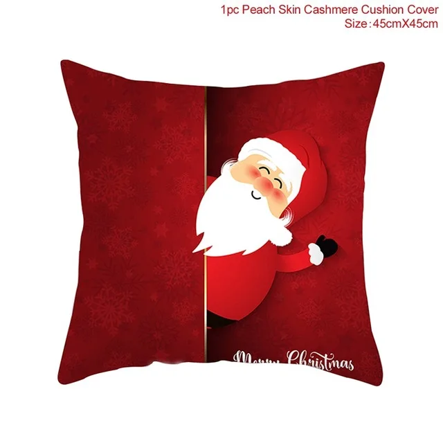 Xmas Pillowcase 39 Рождественская наволочка с орнаментом, Рождественское украшение для дома, Рождественская декорация, Noel Navidad,, новогодний подарок,, Рождественский натальный - Цвет: Xmas Pillowcase 39