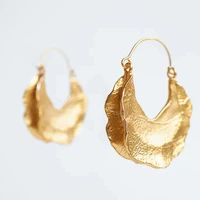 2021 new gold color earrings for women multiple trendy round geometric drop statement earring fashion party jewelry gift
