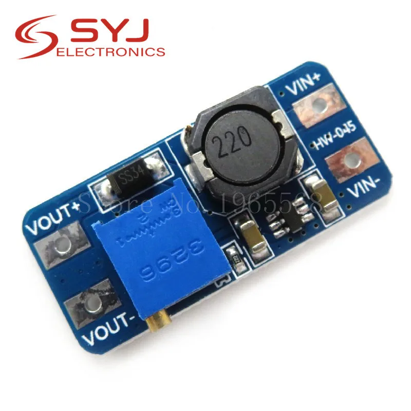 

5pcs/lot MT3608 DC-DC Step Up Converter Booster Power Supply Module Boost Step-up Board MAX output 28V 2A In Stock