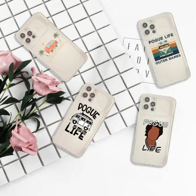 

Outer Banks - Livin' The Pogue Life Phone Case Transparent for iPhone 7 8 11 12 se 2020 mini pro X XS XR MAX Plus