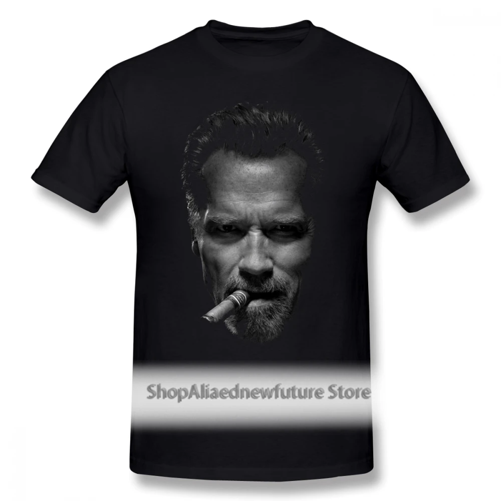

Arnold Schwarzenegger T Shirt Arnold Schwarzenegger T-Shirt Classic 100 Cotton Tee Shirt Printed Male Short-Sleeve Cute Tshirt