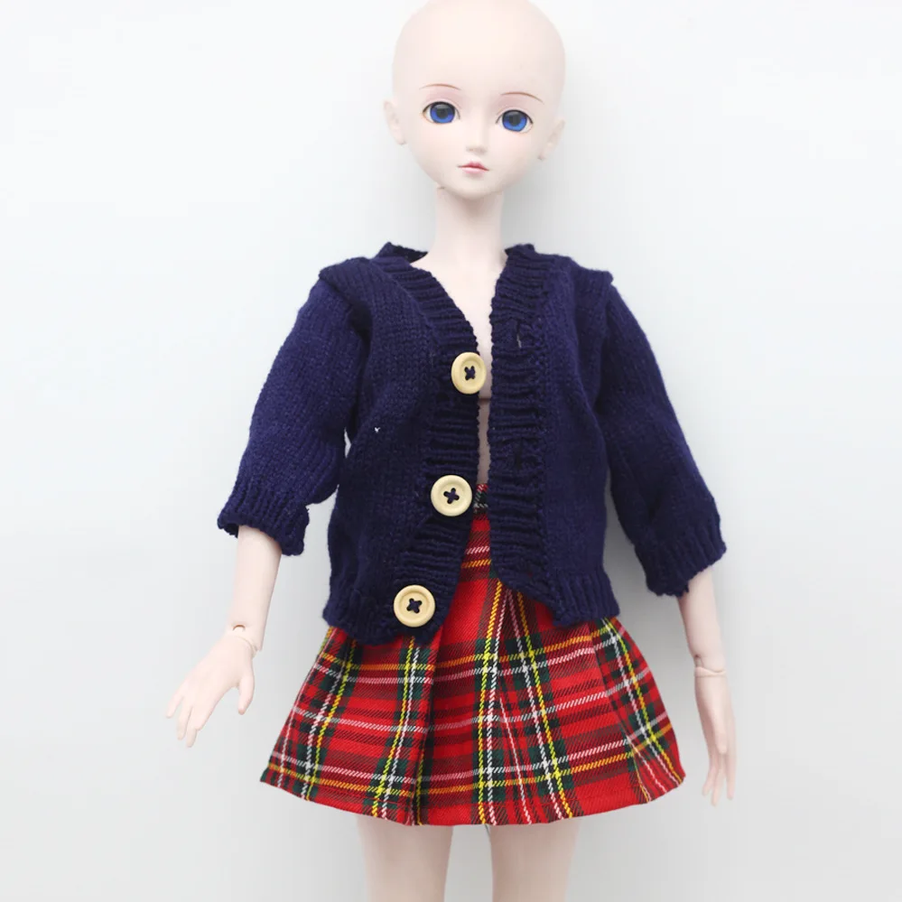 

BJD accessories doll clothes girl dress fits 60cm 1/3 BJD doll fashion sling pleated skirt student wear gift toys