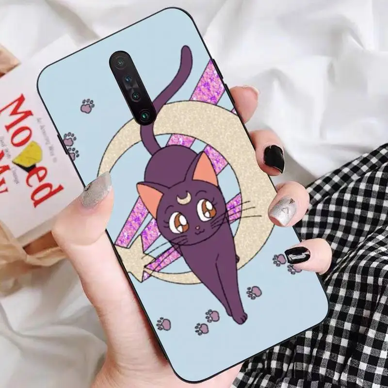

Anime Japan Sailor Moon Cat Phone Case for Redmi 5 6 7 8 9 A 5plus K20 4X S2 GO 6 K30 pro
