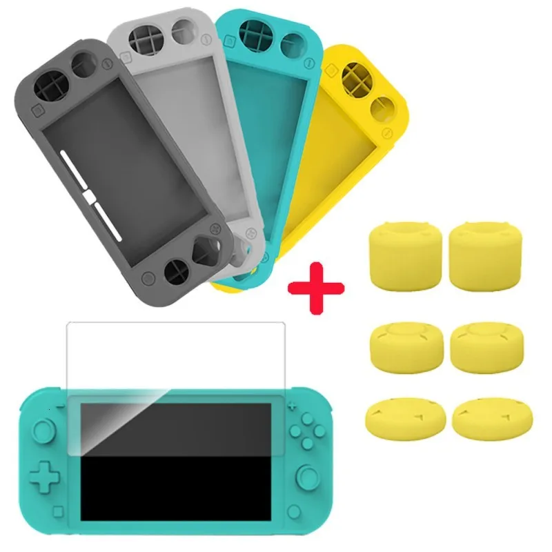 Силиконовый защитный чехол для Switch Lite Защитная пленка экрана комплект клавишных