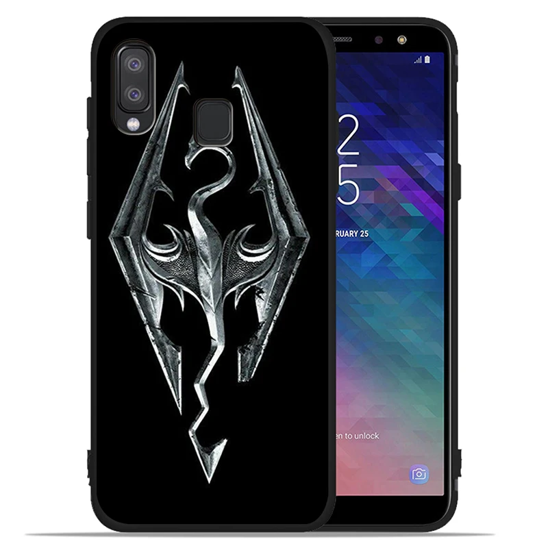 Чехол с логотипом Skyrim для Samsung Galaxy A71 A51 A41 A31 A20E A10 A20 A40 A50 A70 M30S M20 A7 A8 A9 2018 | Мобильные
