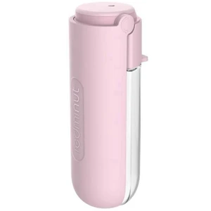 Redminut Dog Walking Water Bottle, Portable Hiking Pet Water Bottle, Leak-Proof, With Drinking Cup, Pink