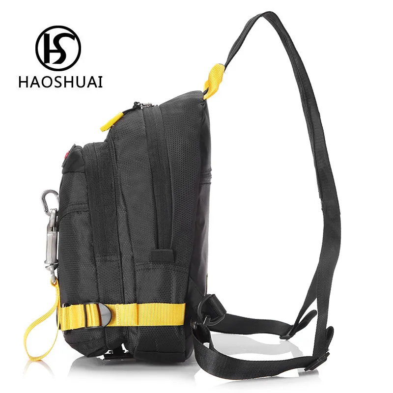 Мужская многофункциональная нагрудная сумка рюкзак через плечо Повседневная