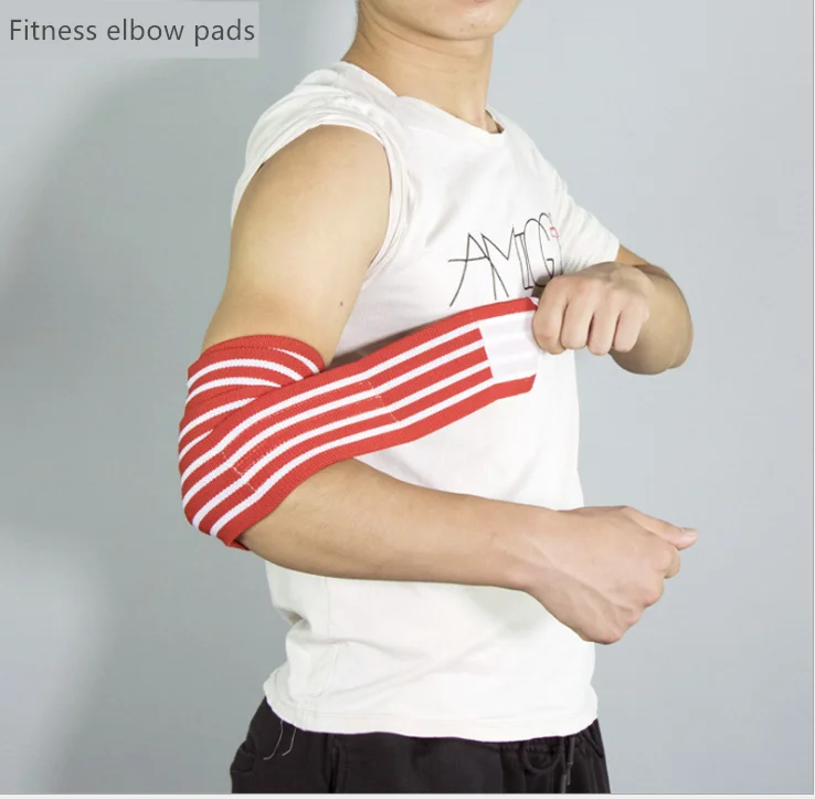 

A080 Spiral wound Arm elbow pads Outdoor Sports Elbow Support Brace Pad Injury Aid Strap Band Bandage Pads