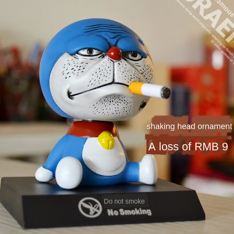 Веб-знаменитости синий толстый мультфильм без головы фигурка украшение