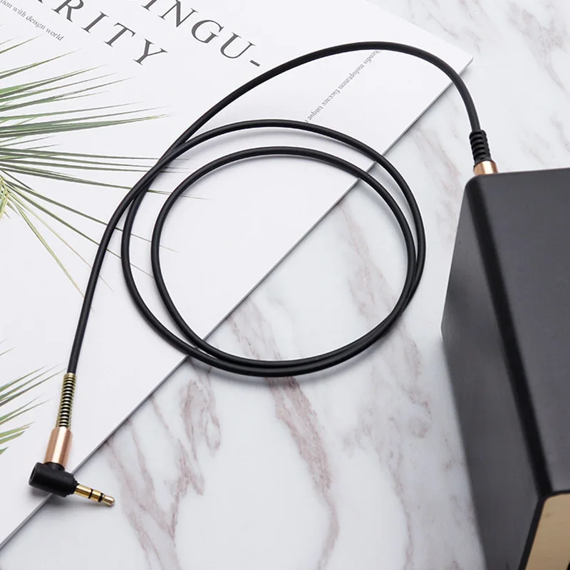 Аудиокабель штырь 3 5 мм 1 м нейлоновая оплетка автомобильный усилитель Aux шнур для