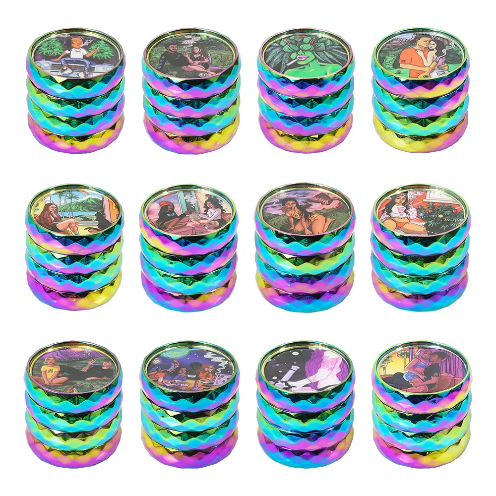 

LADY HORNET 40MM 4 Pieces Herb Tobacco Weed Grinder Smoking Accessories Manual Hand Grass Spice Herb Grinder Miller Crusher