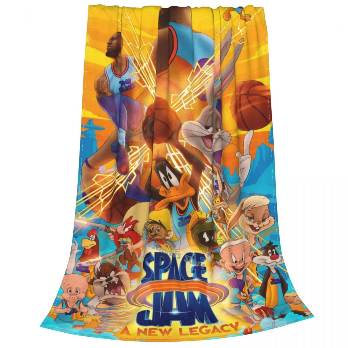 Космический Джем. Плед одеяло шерпа постельное белье мягкое s | Дом и сад