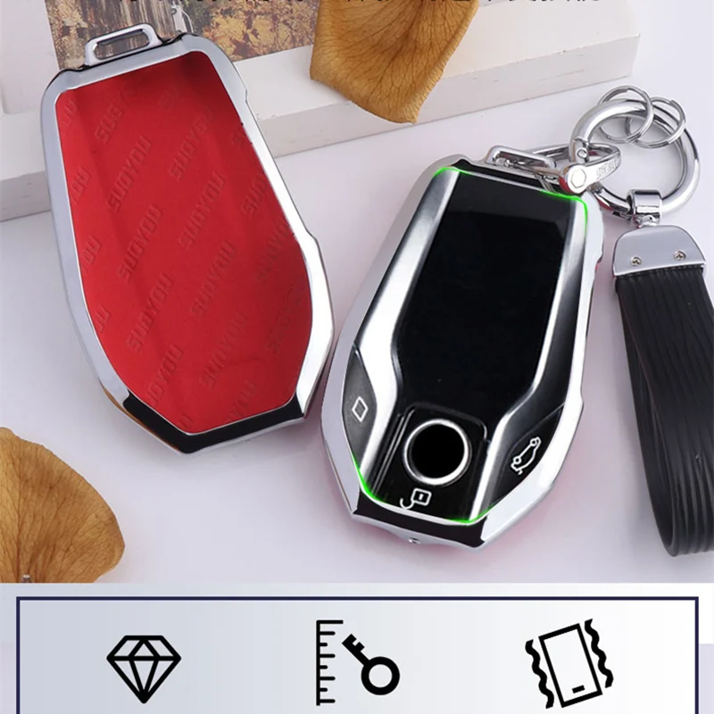 Чехол для ключа из углеродного волокна и цинка автомобиля BMW 7 серии 740 6 GT 5 530i X3