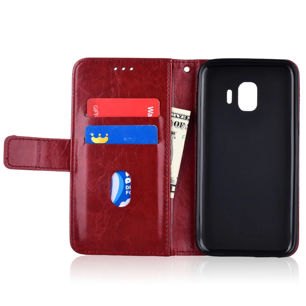 Чехол для Samsung Galaxy J2 Core J260 J260F SM-J260F кожаный чехол-книжка с бумажником мягкий чехол |