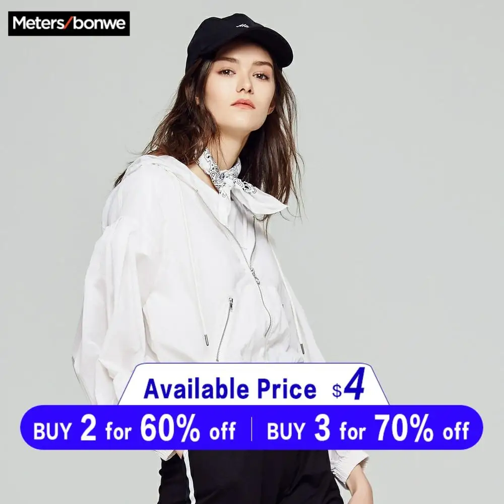 Metersbonwe модная ветровка короткая куртка женские летние пальто Повседневная