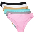 Трусы женские хлопковые однотонные, 5 шт.лот