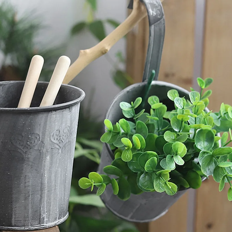 Новый горячий винтажный цветочный горшок металлический Железный цветок ведро