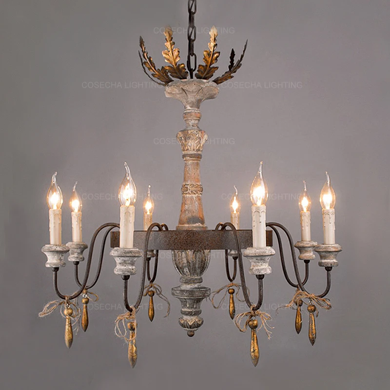 Деревенский фойе большая люстра итальянская муранская гостиная подвесной