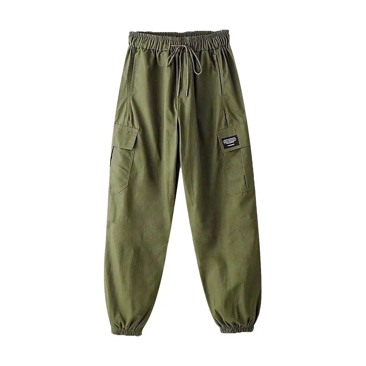 

Хлопковые женские корейские модные повседневные свободные и тонкие панталоны в студенческом стиле для женщин осенние брюки в стиле Харадз...