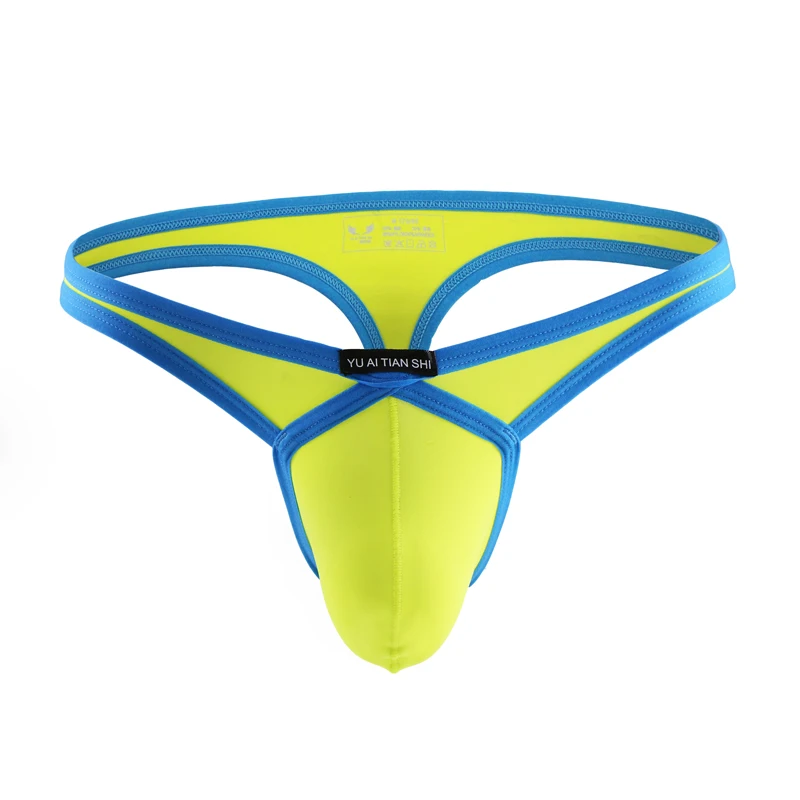 Для мужчин сексуальные стринги бикини нижнее белье t-обратно Мужской Бандаж