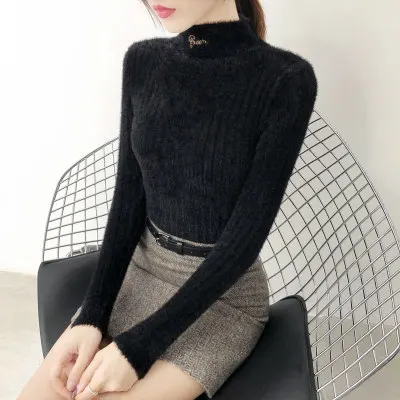 

sweaters for women 2020 autumn/winter sweater Winter thickening semi-turtleneck pullover for women turtleneck women clothing