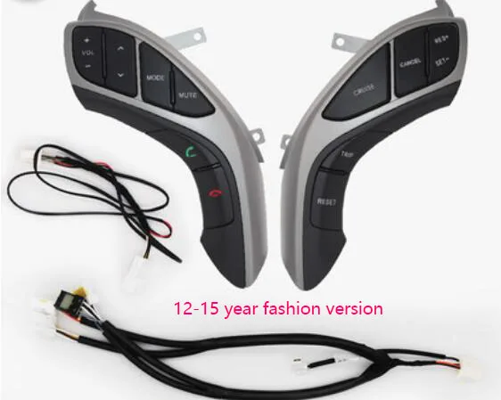 12-15 fashion Рулевое колесо Bluetooth аудио и круиз контроль для hyundai/для Elantra 2012- Автомобильный руль - Цвет: 12-15 fashion