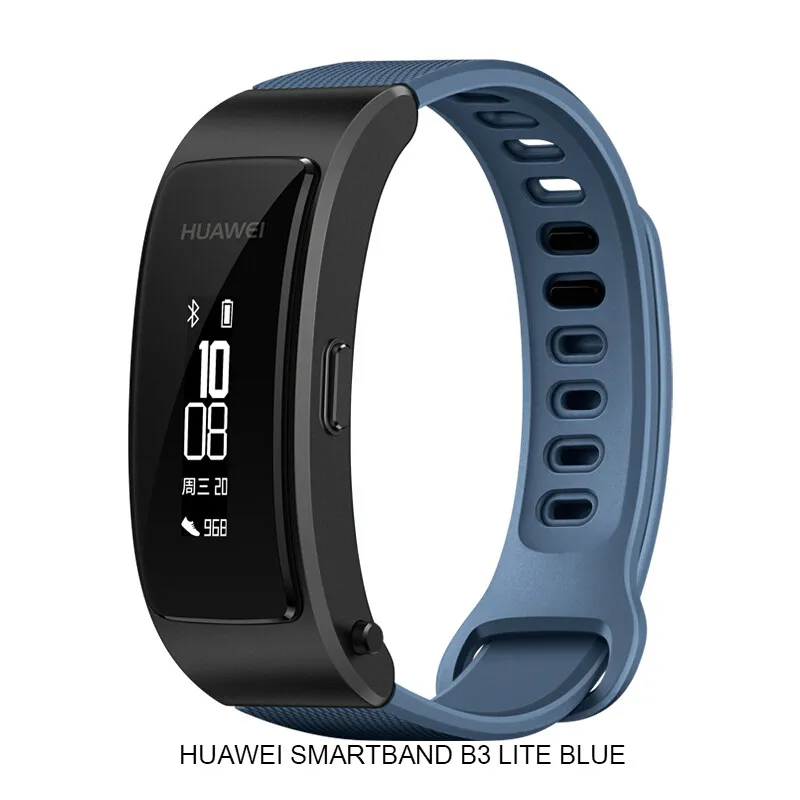 HUAWEI B3 LITE BLUE Смарт-браслет Huawei talkband B3 Lite Bluetooth гарнитура ответ/конец вызова Запуск прогулки сон Авто трек сигнализация сообщение - Цвет: HUAWEI B3 LITE BLUE