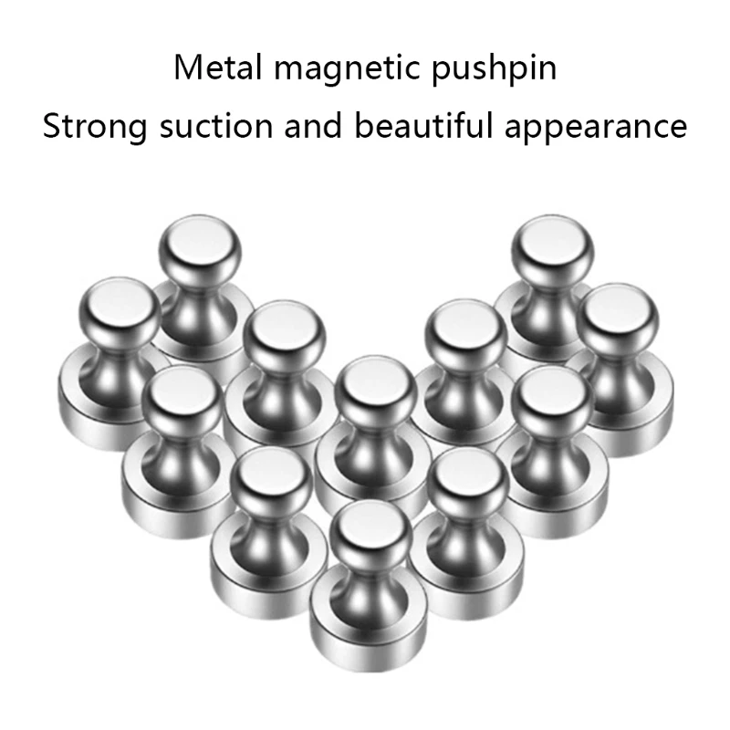 

18 Pcs Strong Magnetic Push Pin Portable White Board Refrigerator Magnets Magnetic Thumb Tacks for Magnetic Surfaces
