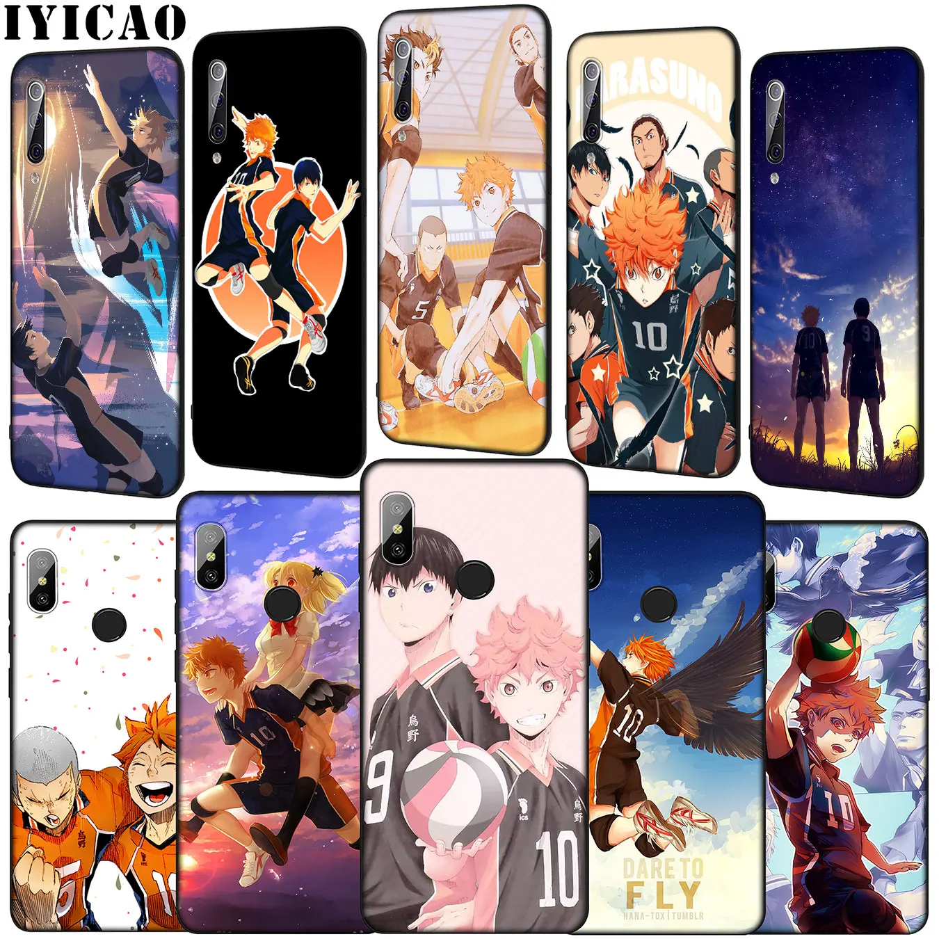IYICAO кошмарным Хината атаки мягкий чехол для телефона Xiaomi mi 9 9T A3 PRO CC9 CC9E 8 A2 Lite A1 6 6X 5X