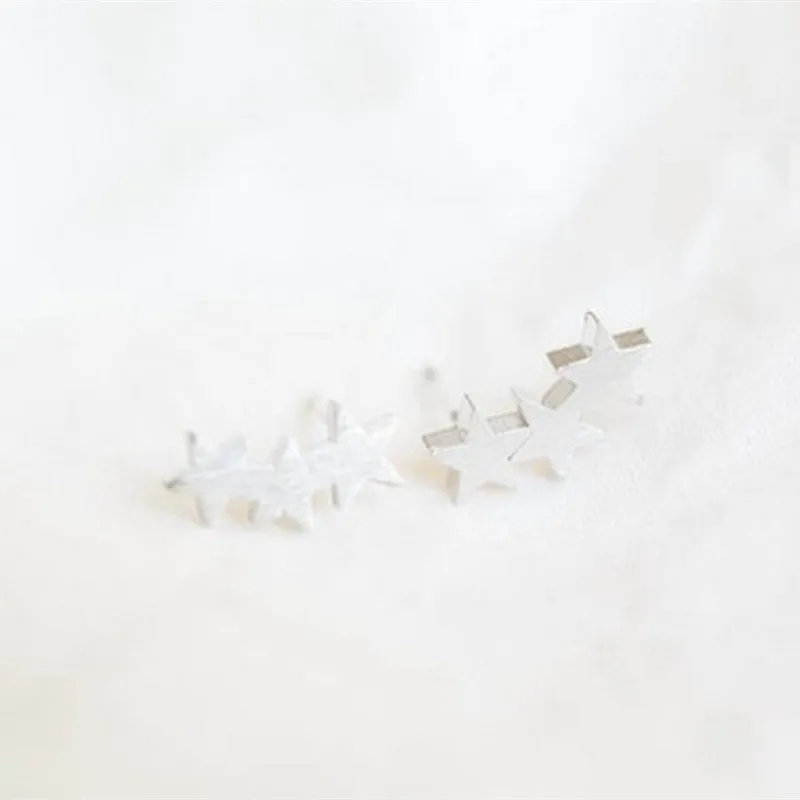 Классические серьги-гвоздики в форме звезды модные пентаграммы для женщин три