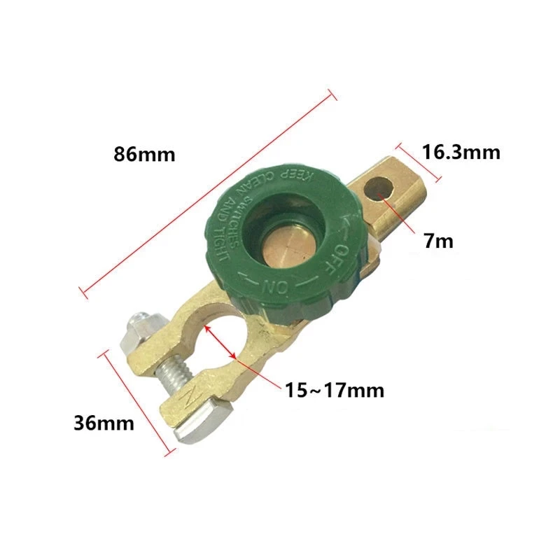 New Zinc Alloy Copper Battery Terminal Link Switch Quick Cut-off Disconnect Isolator Car Accessories Drop shipping Hot | Автомобили и