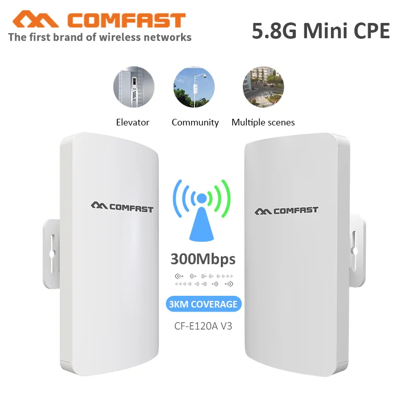 

3 км 300 Мбит/с 5,8 ГГц открытый беспроводной мост AP Мини WIFI CPE 11dBi Wi-Fi антенна точка доступа ретранслятор Nanostation для ip-камеры