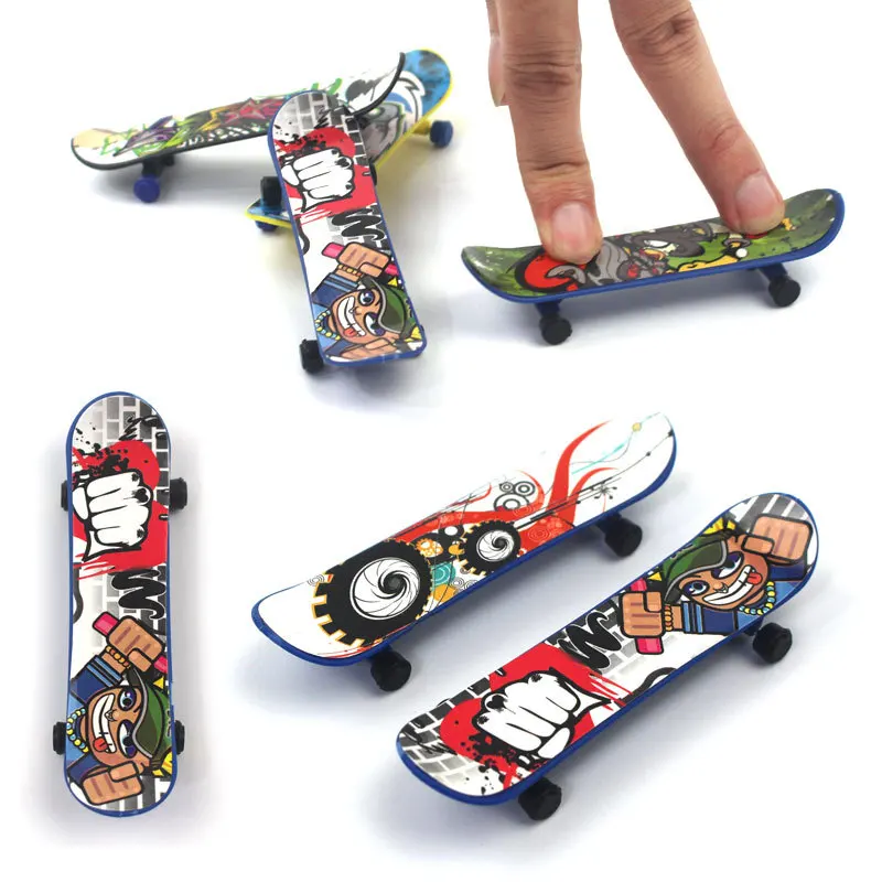 10Pcs Mini Finger Skateboards Treat Kids Birthday Baby Shower Party Favors Guest Gifts Boys Toy Fingerboard Game Pinata Fillers
