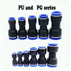 Пневматические фитинги, цилиндр из полиуретана, 8 мм, 6 мм, 4 мм, воздушный водяной шланг, прямое прикосновение, соединительная трубка Для Пневматического клапана