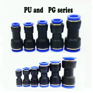 Пневматические фитинги, цилиндр из полиуретана, 8 мм, 6 мм, 4 мм, воздушный водяной шланг, прямое прикосновение, соединительная трубка Для Пневматического клапана