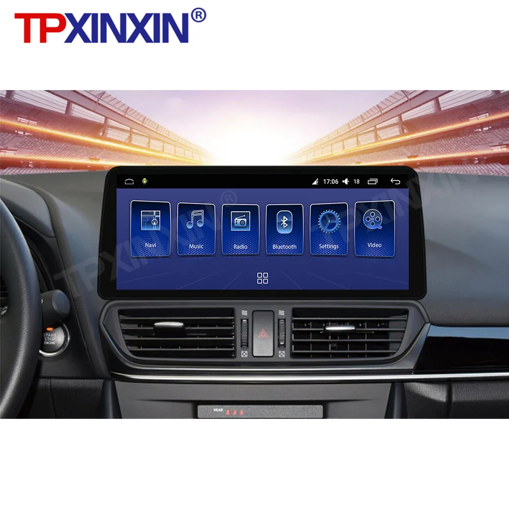 Автомагнитола 12 3 ɶ + 128G для Mazda Axela 2014-2019 Android автомобильный GPS-навигатор